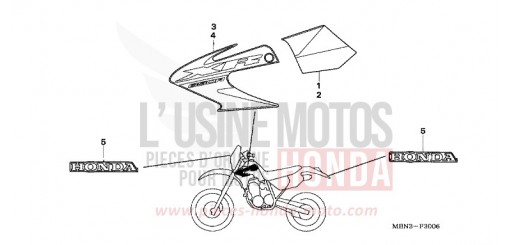 STREIFEN (XR650R6) XR650R6 de 2006